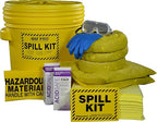 AWF PRO 20 Gallon Battery Acid Spill Kit, 59 Pieces – 20 gal DOT Approved Drum, Socks, Pads & Pillows, & Accessories