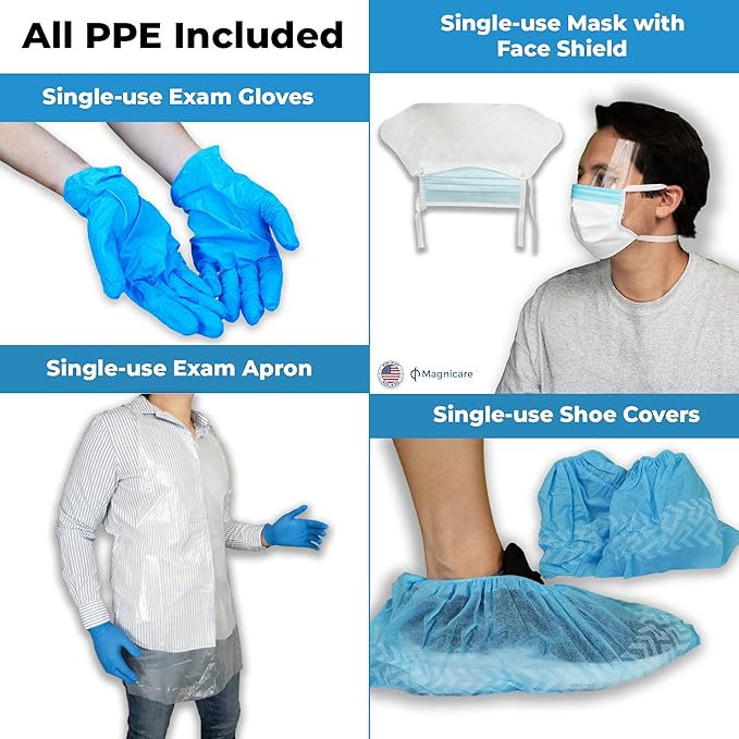First Response Spill Kit - Be OSHA Compliant | Bloodborne Pathogen & Vomit Cleanup Kit: Comprehensive Spill Response for Bodily Fluids, Ideal for Schools, Restaurants, clinics (10pack)