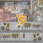 Peg Board,4 Pack Metal Pegboard Panels,PegBoard Wall Organizer,16"x12" Steel PegBoard for Walls,Tools,Garage,Office,Kitchen