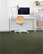 Mohawk Advance 24" x 24" Berber (Loop pile), 0.11" Pile Height, Carpet Tile, Nylon Fiber, Wooden Green Color, (24 Tiles), (96 sqft/carton)