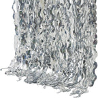 4 Pack 3.3 ft x 6.6 ft Silver Metallic Tinsel Foil Fringe Curtains - Door Streamers for Photo Booth Christmas Day Thanksgiving Wedding New Year Party Decorations