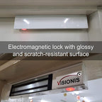 Visionis VS-VISML300LED-WH Indoor 300lbs White Electromagnetic Lock with LED Sensor for Door Access Control