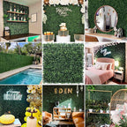 KASZOO Grass Wall 24 Pack 20"x20" Artificial Boxwood Hedge Wall Panels, Privacy Hedge Screen Faux Boxwood for Outdoor,Indoor,Garden,Fence,Backyard,Greenery Walls