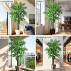 Big Artificial Palm Tree Tall Faux Tropical Trees Indoor Outdoor Realistic Floor Plants Large Fake Plant for Home Living Room Office Decor Porch Outside Patio arboles para Modern Farmhouse decoracion