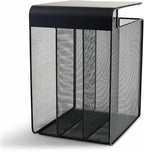 Safco Onyx Hanging Desktop Organizer with 3 Vertical Trays, Under-Desk Storage