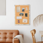 DOLLAR BOSS Cork Board for Wall - 36 X 24 Inches, Birch Bark Framed Bulletin Board Corkboard Decorative Hanging Pin Board for Office & Home Decor
