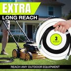 3ft Outdoor/Indoor Extension Cord 12/3 Gauge Extra Heavy Duty 3 Prong SJTW, Waterproof, Flexible Cold-Resistant Long Power Cord,15A 125V 1875W, Black by LifeSupplyUSA
