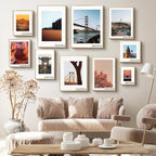 Frametory, 16x24 Metal Picture Frame with Mat for 12x18 Picture & Real Glass, Aluminum Photo Frame Collection (Gold, 1 Pack)
