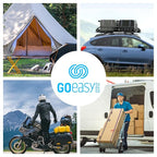 GOEASY0312 Premium Bungee Cords Heavy Duty - 17 Piece Bungee Cords with Hooks in A Storage Jar Includes 10", 18", 24", 30", 36", 48" Bungie Cord & Cargo Net Bundle
