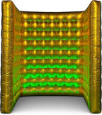 Golden New Inflatable Photo Booth Inflatable Photo Wall with Built-in Blower and LED Promotional Advertising for Wedding Events