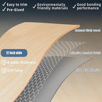 Birch Wood Veneer, 12 inch x 25ft Wood Edge Banding Pre-glued Flexible, Veneer Tape Banding for Cabinet Repair Furniture Restoration