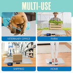Houseables Dog Scale, Pet Scale, For Large Breed, 440 LB, For Livestock, Dog Weight, Animal, Veterinary, Sheep, Goat, Pig, Shipping, Packages, Weighing, Puppy, Vet, Heavy Duty, Digital, 41x21 Platform