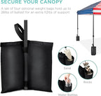 Best Choice Products 10x10ft 1-Person Setup Pop Up Canopy Tent Instant Portable Shelter w/ 1-Button Push, Case, 4 Weight Bags - American Flag