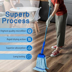 10 Pack - Large Microfiber Tube Mop 400GSM - Heavy Duty Industrial Wet Mop Head Refill,Commercial, Thick Fiber, Replacement Heads, Extra Absorbent