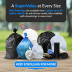 Reli. 30-33 Gallon Trash Bags Heavy Duty | 250 Count Bulk | Black Large Trash Bags 30+, 32 Gallon | Made in USA