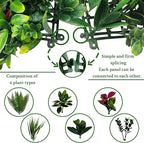 Artificial Grass Wall Backdrop Panels: 20X20 in 12P UV-Anti Greenery Boxwood Panels for Indoor Outdoor Green Plant Wall Decor & Ivy Fence Covering Privacy