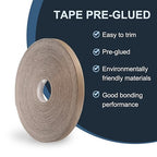 PATIKIL Walnut Edge Banding, 1 Inch x 250 ft Wood Veneer Tape Pre-glued Flexible Plywood Edge Banding with Hot Melt Adhesive for Furniture Restoration