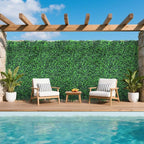 Boxwood Roll Panels, 48"x140" Artificial Ivy Privacy Fence Screen, UV-Anti Faux Boxwood Roll Grass Wall Panels for Garden Patio Balcony Privacy