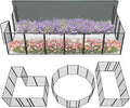 FXW Garden Fence Outdoor for The Yard – 40in(H) x 27.3ft(L) Heavy Duty Metal Animal Barrier for Dog and Rabbit, Decorative Dog Fence, 12 Panels, Black