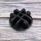 eMagTech 4-Way Roof Centre Bracket Canopy Connector Joint for Gazebo Tent Circular Apex Bracket Gazebo Tent Replacement Accessories Plastic Black