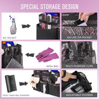 Wearable Cleaning Caddy, Cleaning Caddy Supplies Organizer with Handle & Shoulder Straps for Housekeepers, Under Sink & Car Cleaning Tool Organizers Bag with 4 Foldable Divider (Totem)