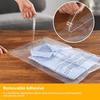 iMailer - 1000 Count - 12" x 18" Poly Bags with Suffocation Warning - Clear Plastic Packaging Bags for Clothing, T-Shirts - Resealable Adhesive, Not Strong