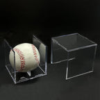 Baseball & Golf Ball Display Case Acrylic Cube Square Clear Memorabilia Display & Storage Sports Official Baseball Accessories (Baseball Case, Standard)