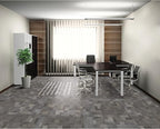 Mohawk Basics 24" x 24" Berber (Loop pile), 0.09" Pile Height, Carpet Tile, PET Fiber, Stone Walk Color, (24 Tiles), (96 sqft/carton)