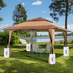 Canopy Water Weight Bag,220 LBS Heavy Duty Tent Weights Set of 4 Leg Weights for Pop Up Canopy,Tent,Gazebo,Carport,White