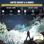 Rechargeable Spotlight Flashlight, 99,000 Lumens Spot Light Handheld Spot Lights, LED Spotlights with COB Light,Super Bright Hand Held Spotlight for Boat