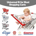 Padded Shopping Cart Cover for Baby Boy & Girl, High Chair Cover for Restaurant Seat, Machine Washable Infant Toddler Buggy Seat Cover(Star)