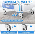 5-Tier Medical Cart, Hospital Emergency Rolling Crash Carts with Adjustable IV Pole, Silent Casters, Trash Bin & O2 Holder, Needle Disposal Holder - Ideal Nursing Trolley for Clinics, Hospitals