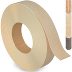 Birch Edge Banding, 5/8 inch x 250ft roll of Veneer Edge Banding, Pre-glued Flexible Real Wood Tape for Cabinet Repair and Furniture Restoration