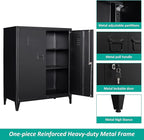 SISESOL Storage Cabinet with Doors and Shelves,40" Metal Storage Cabinet with Lock Door Adjustable Shelf,Office Storage Cabinets,Garage Tool Cabinets for Home,Office,School,Kitchen