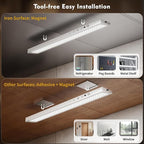 160LEDs Touch-Control Under Cabinet Lighting w/4000mAh Battery, Cordless Motion Sensor Under Counter Lights for Kitchen, Magnetic Rechargeable Closet Lights - 5Pack/White, 2025 Fall