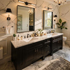 40"x36" Black Framed Bathroom Mirror, Large Rectangular Vanity Mirror, Aluminum Metal Frame, Wall Farmhouse Modern Wall-Mounted Mirrors for Bathroom, Bedroom, Living Room, Over Sink