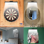MIOBLUE Wireless Picture Light with Remote, Rechargeable Battery Art Display Light with Remote Control, Dimmable/Timer Off Painting Light, 3 Lighting Modes Full Metal Dartboard Lights (Silver-1Pack)
