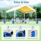 Canopy Water Weights Bag, 88 lb Tent 4 Leg Weights Bag, Portable 10L Water Bag Windproof Fixed Canopy Weights Bag, for Outdoor Pop Up Tent, Canopies, Gazebo, Shelter, 4 Pack (10L Blue)