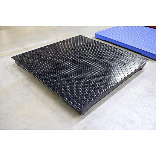 Liberty LS-900-USA Industrial 4’ x 4’ Digital Floor Scale, Accurate 48" x 48" Pallet Scales for Warehouse or Shipping Weighing- Black (Made in The USA) (2500 lbs x 0.5 lb)