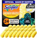 Swiffer Dusters Heavy Duty, Multi-Surface Duster Refills for Cleaning, Unstopables, 24 Count (4 Packs of 6)