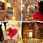 Mind-Glowing Photo Clips String Light - Dreamy Fairy Lights with Clips - Stocking Stuffers for Teen Girls 2025 - Trendy Stuff Room Decor - Christmas Gift for Any Year Old Tween Girl (100 LED, 33 ft)