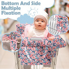 Shopping Cart Cover for Baby Girl Boy 2-in-1 High Chair Water Resistant High Chair Cover Blue Sailboat Gender Neutral Cart Cover for Babies Padded Grocery Cart Cover for Baby