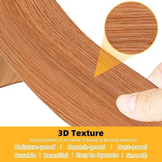 GSCIT Club Wood Grain Repair Tape, 15.7 inch X 15ft Self Adhesive Red Oak Grain Repair Patch for Tables, Chairs, Baseboards, Doors, Windows, Floors, Handicraft DIY.