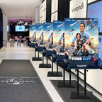 Poster Stand Heavy Duty - Double-Sided Poster Stands for Display Board Foam Signage, 4-Pack Adjustable Floor Standing Sign Holder Height up to 80 Inch, Fit Retail Events Business Wedding