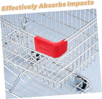 Toyvian Grocery Cart Front Bumper Protector Strip Plastic Edge Guard for Shopping Cart Safety Easy Install Anti-Impact Replacement Accessory for Supermarkets