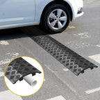 Cable Ramp Traffic Protector - Outdoor Drive Over Speed Bump | Protective Cover for Driveway, Garage, Garden, Sidewal Walkway Gravel Asphalt and Parking Areas