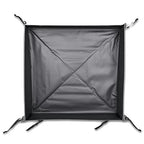 Folding Duck Pond - Portable Spill Containment Go Berm - 18 oz PVC, 3’x3’x6” - Black