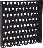 Angelynn's Wall Mounted Earring Holder Organizer Display for Small and Medium Women Post Stud Dangle Pierced Earrings, Hanging Closet Jewelry Storage Rack, Sariea Black 12"x12"