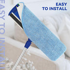Replacement Microfiber Pad Fit for Rubbermaid Commercial 18 Inch Mop Head - 10 Pack Update Wrapping Wet & Dry Commercial Cleaning Reusable Refills Fit for Any Microfiber Flat Mop System 18"