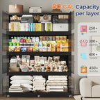 320 Gallon Extra Large Collapsible Storage Bin with Lid, 960QT Stackable Plastic Organizer with 6X Wheels, Foldable Drawer Cabinet for Closet, Living Room Office, Kitchen 4Pack, Black